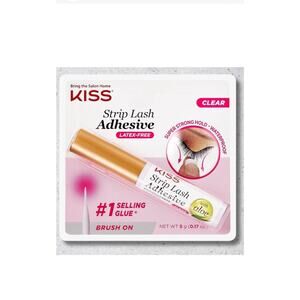 KISS Strip False Eyelash Glue Waterproof Eye Lash Extension Adhesive, Clear..